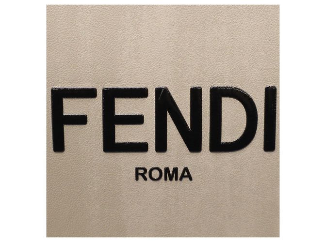 Fendi Small 2WAY Lederhandtasche Braun Beige - Ansicht 4