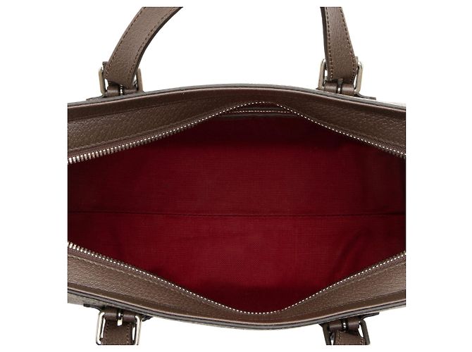 Gucci GG Supreme Buckle Small Tote Braun Beige - Ansicht 7