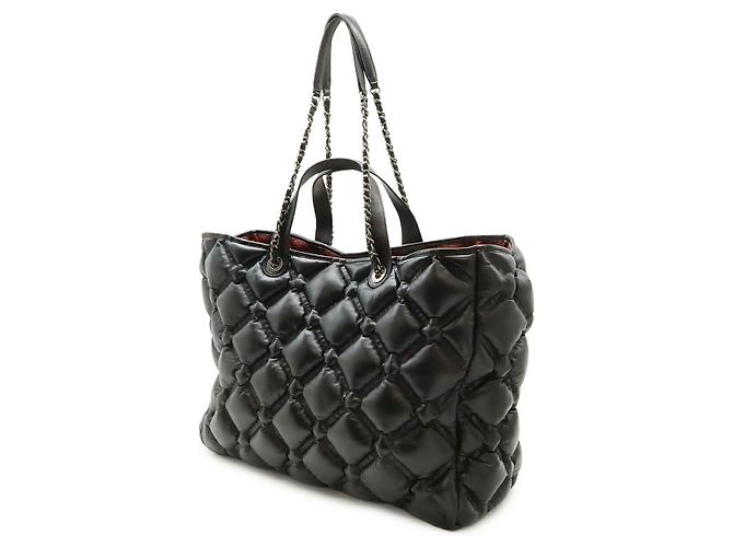 Bolso Tote Chanel de piel Bubble Quilt Negro - vista 2