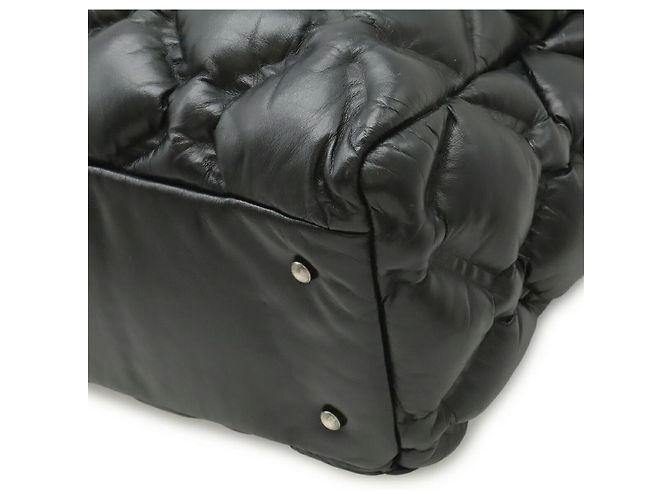Bolso Tote Chanel de piel Bubble Quilt Negro - vista 3
