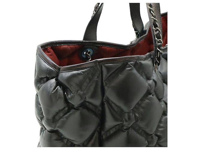 Bolso Tote Chanel de piel Bubble Quilt Negro - vista 4