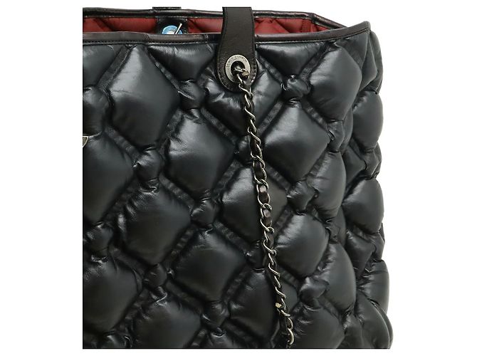 Bolso Tote Chanel de piel Bubble Quilt Negro - vista 8