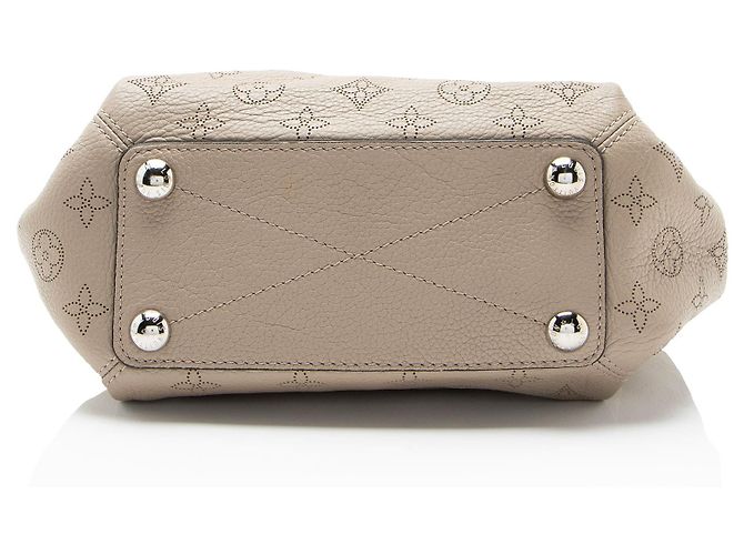 Borsa Babylone Chain BB in pelle Mahina Louis Vuitton Marrone Beige - vista 4