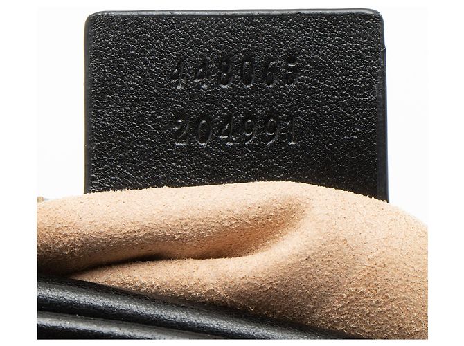 Borsa a tracolla mini Gucci Matelasse Leather GG Marmont Nero - vista 6