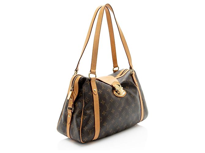 Borsa a spalla Louis Vuitton Monogram Canvas Stresa PM Marrone - vista 2