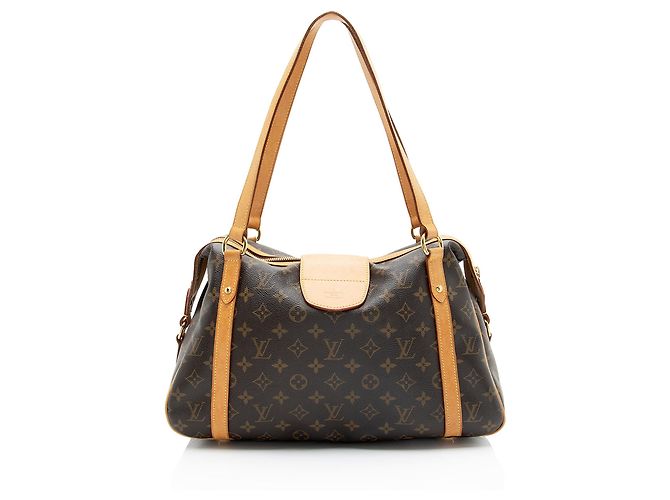 Borsa a spalla Louis Vuitton Monogram Canvas Stresa PM Marrone - vista 3