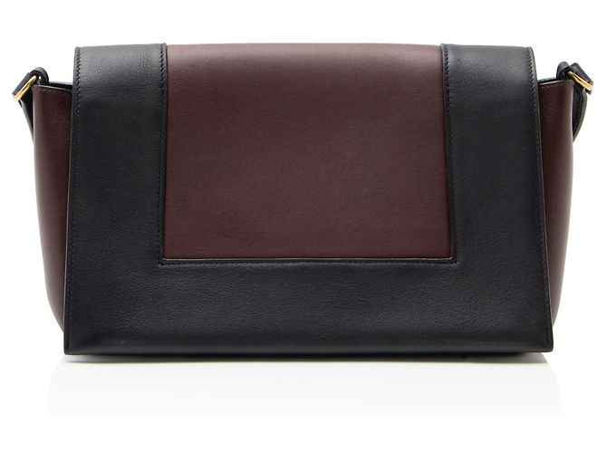 Céline Celine Frame Schultertasche aus Kalbsleder Medium Blau - Ansicht 3