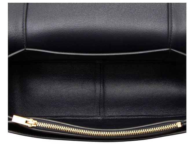 Céline Celine Frame Schultertasche aus Kalbsleder Medium Blau - Ansicht 7