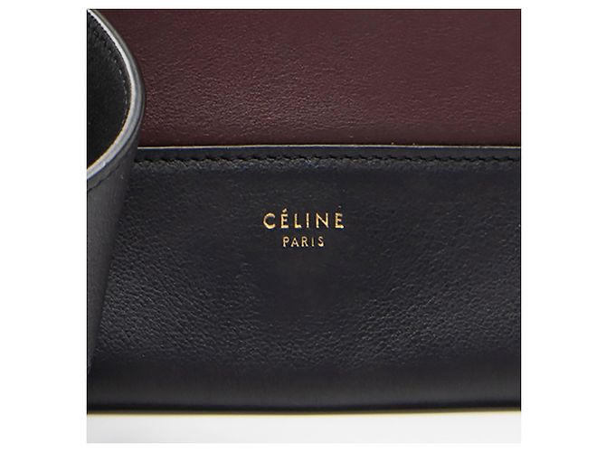 Céline Celine Frame Schultertasche aus Kalbsleder Medium Blau - Ansicht 9