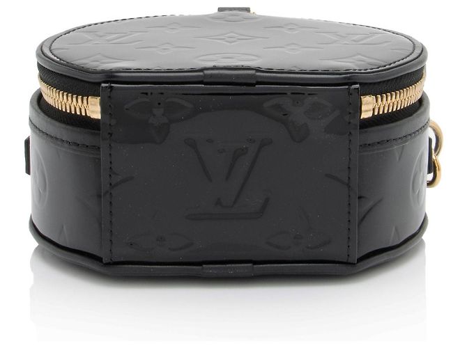 Louis Vuitton Monogram Vernis Boite Chapeau Mini Shoulder Bag Nero - vista 4