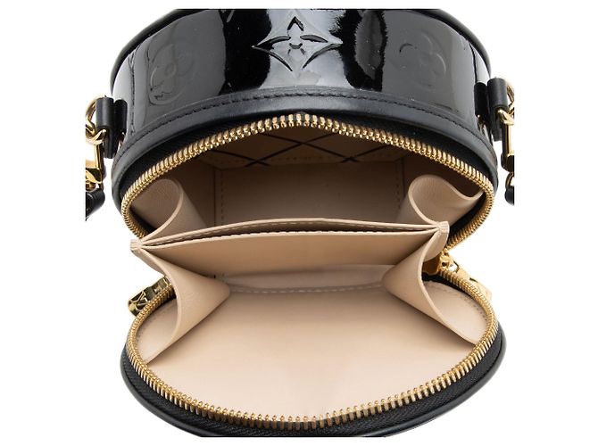 Louis Vuitton Monogram Vernis Boite Chapeau Mini Shoulder Bag Nero - vista 7