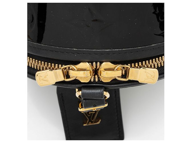 Louis Vuitton Monogram Vernis Boite Chapeau Mini Shoulder Bag Nero - vista 9