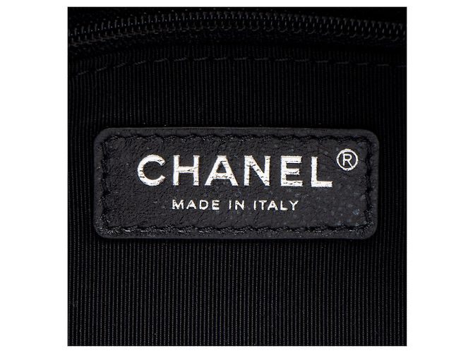 Gabrielle Borsa Hobo Chanel in agnello Written In Chain Nero - vista 8