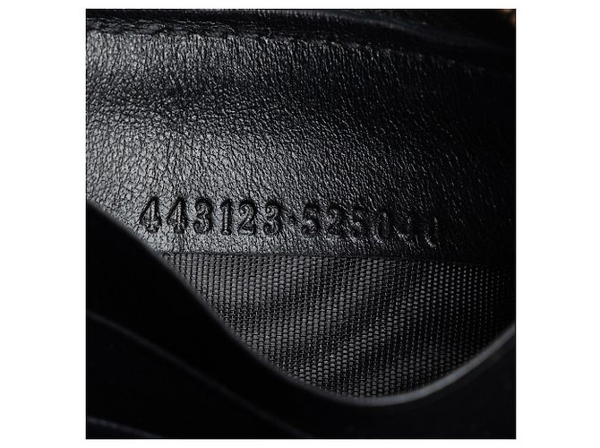 Portafoglio con zip Gucci Matelasse Leather GG Marmont Nero - vista 4