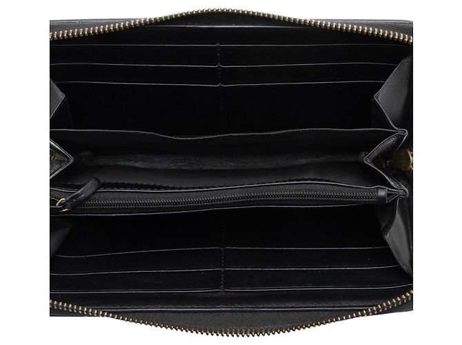 Portafoglio con zip Gucci Matelasse Leather GG Marmont Nero - vista 5
