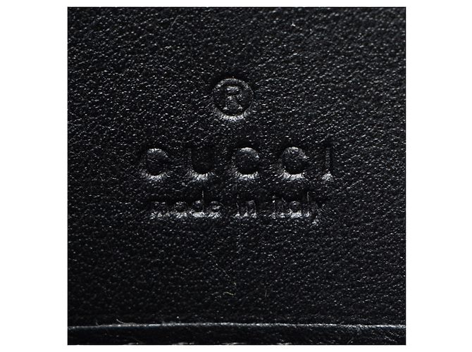 Portafoglio con zip Gucci Matelasse Leather GG Marmont Nero - vista 6