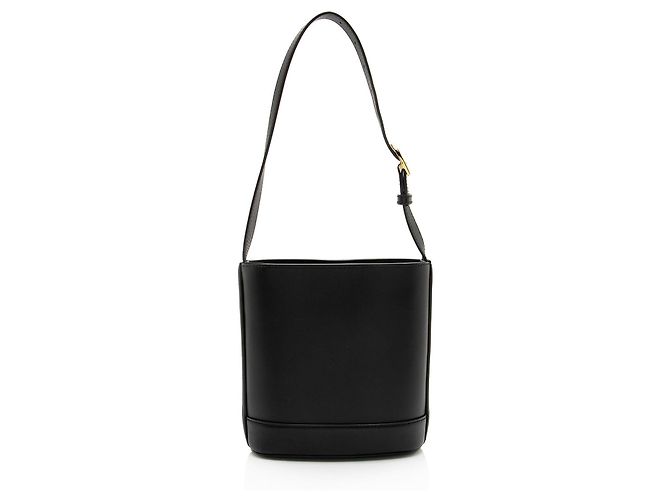 Borsa a secchiello Gucci 73 Small Horsebit in pelle di vitello Nero - vista 3