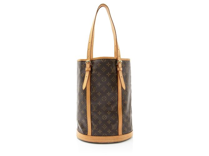 Louis Vuitton Vintage Monogram Canvas Bucket GM Tote Braun - Ansicht 3