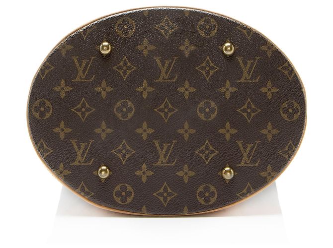 Louis Vuitton Vintage Monogram Canvas Bucket GM Tote Braun - Ansicht 4