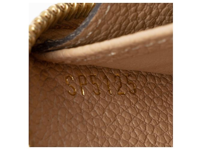Portafoglio Zippy Monogram Empreinte Louis Vuitton Marrone Beige - vista 4