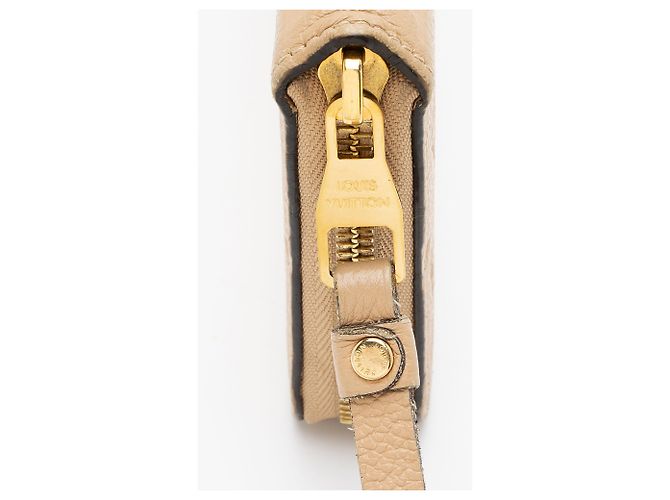 Portafoglio Zippy Monogram Empreinte Louis Vuitton Marrone Beige - vista 7
