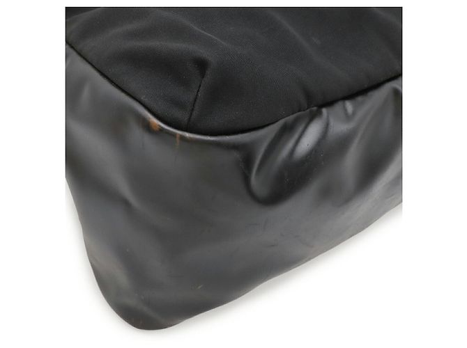 Bolsa Boston Chanel de nylon e borracha 2WAY Preto - vista 3