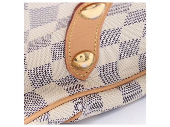 Borsa a Spalla Louis Vuitton Galliera PM PVC Pelle Bianco - vista 2