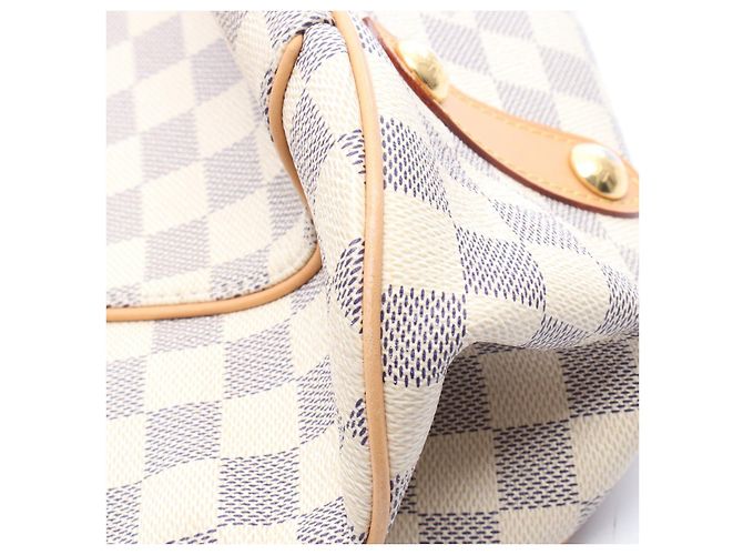 Borsa a Spalla Louis Vuitton Galliera PM PVC Pelle Bianco - vista 3
