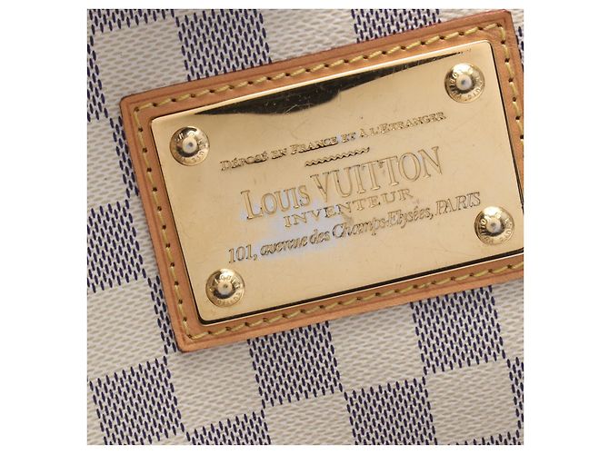 Borsa a Spalla Louis Vuitton Galliera PM PVC Pelle Bianco - vista 9