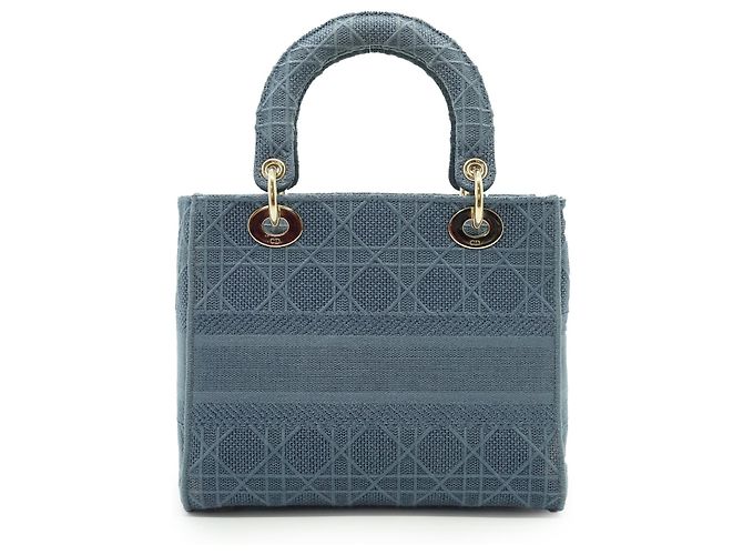 Dior Denim - Borsa in Denim Lady Dior Blu - vista 2