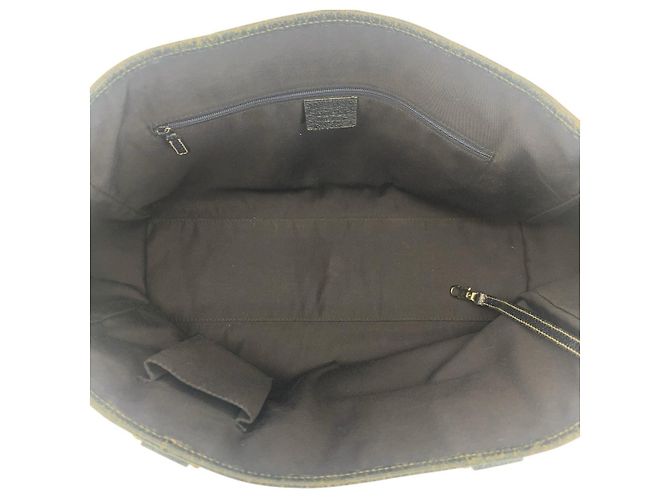 Gucci GG Canvas Leder Tote Bag Blau - Ansicht 9