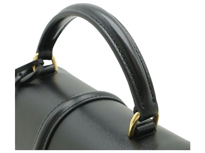 Céline Bolso Celine Mini 16 de piel de becerro Negro Oro - vista 5