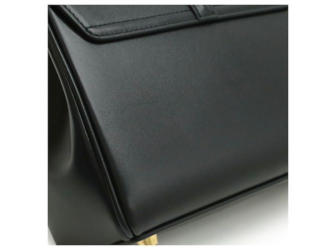 Céline Bolso Celine Mini 16 de piel de becerro Negro Oro - vista 7