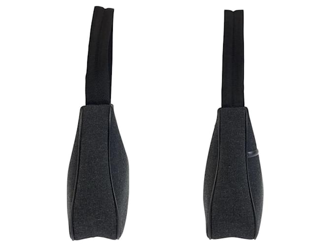 Bolsa de lã e nylon Prada Cinza - vista 7