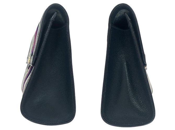 Clutch in tela GG Supreme e pelle Gucci Blu - vista 7