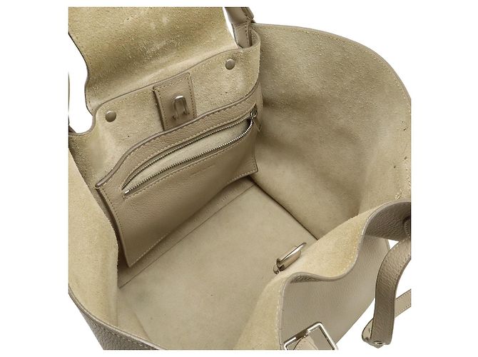 Céline Borsa Celine Leather Big Bag Small 2WAY Grigio - vista 5
