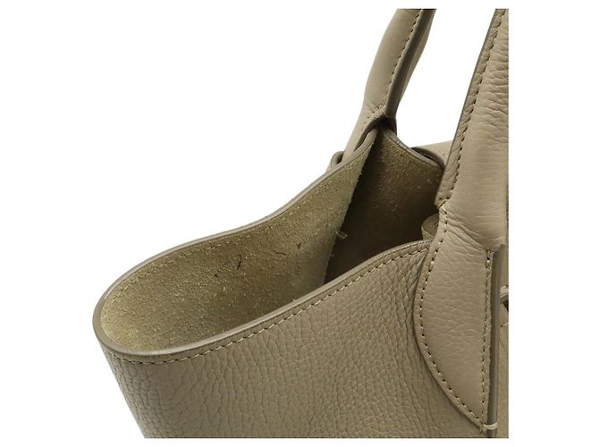 Céline Borsa Celine Leather Big Bag Small 2WAY Grigio - vista 7