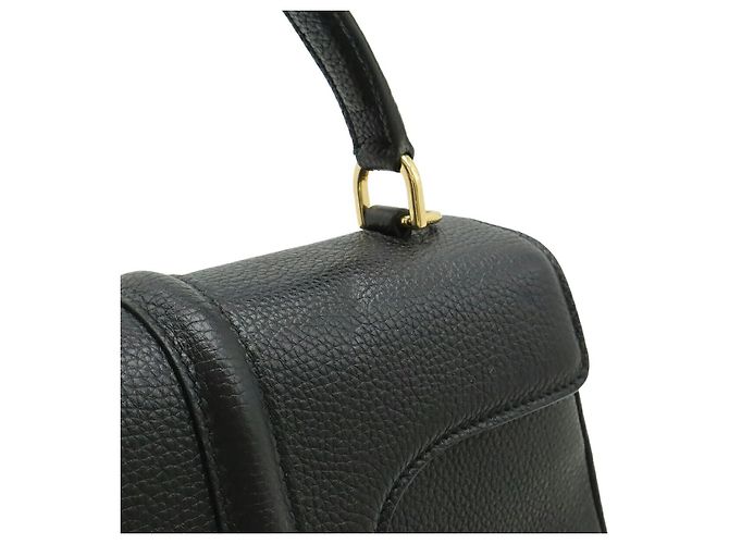 Céline Borsa a mano in pelle Celine 16 Small Nera Nero - vista 7