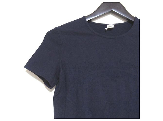 Hermès Camiseta de algodão Ex Libris Hermes Azul Azul marinho - vista 3