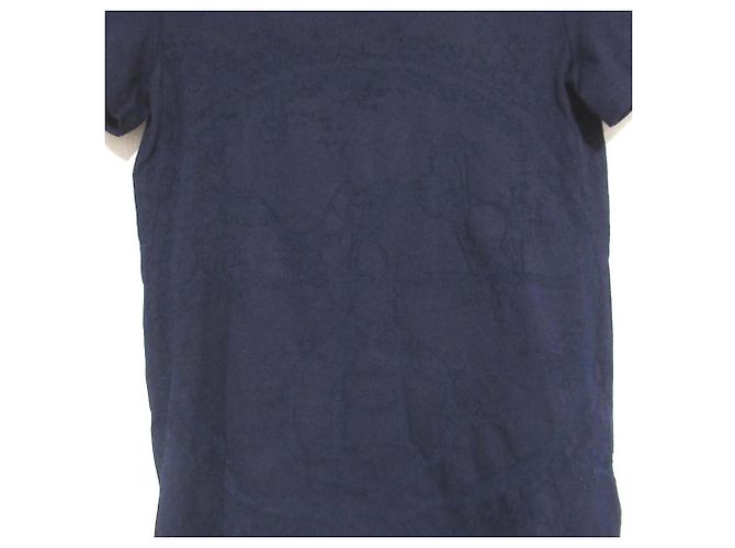 Hermès Camiseta de algodão Ex Libris Hermes Azul Azul marinho - vista 4
