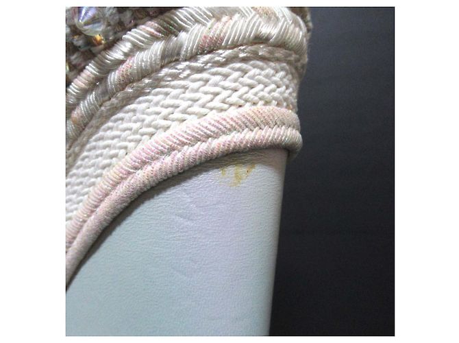 Sandali con zeppa Christian Louboutin MADMONICA 120 Bianco - vista 5