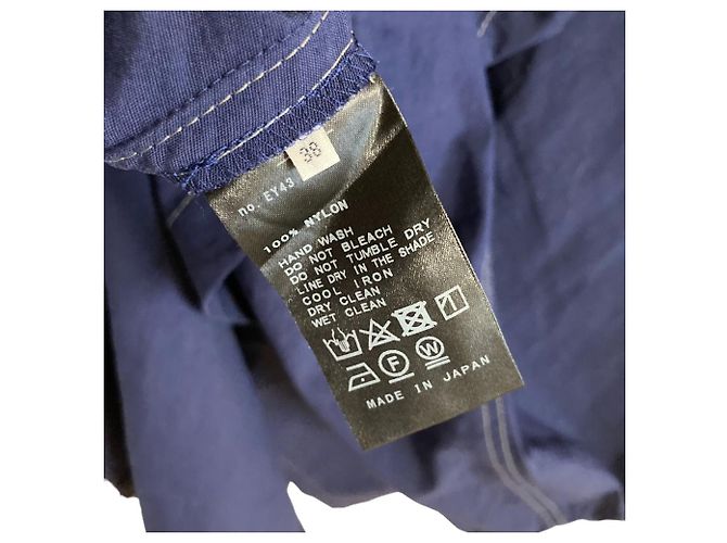 Autre Marque IENA Popeline Maxikleid mit V-Ausschnitt Blau Marineblau - Ansicht 6