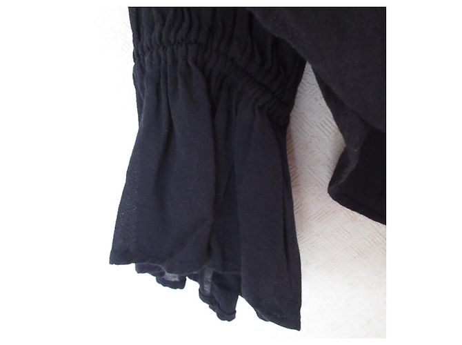 Autre Marque Blusa Noble de Manga Larga con Mangas Acampanadas Azul Azul marino - vista 5