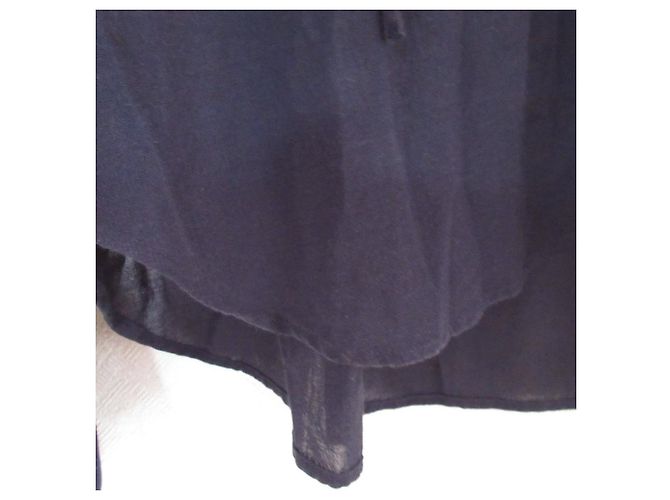 Autre Marque Blusa Noble de Manga Larga con Mangas Acampanadas Azul Azul marino - vista 6
