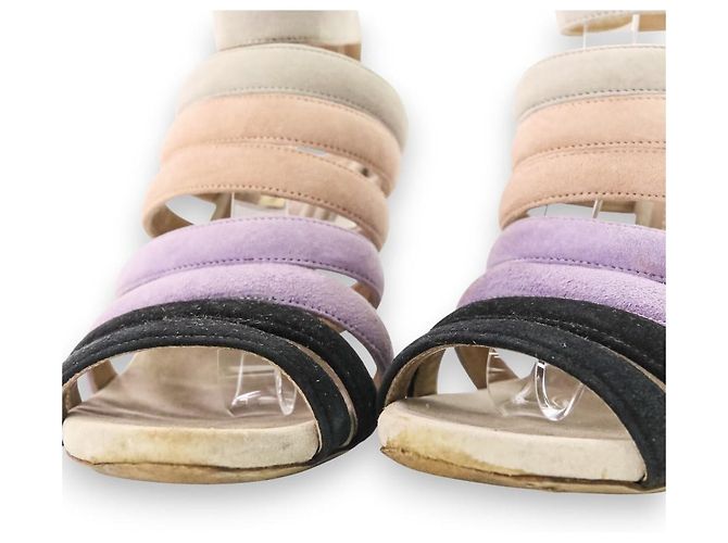 Sandali in pelle Dries Van Noten Multicolore - vista 7