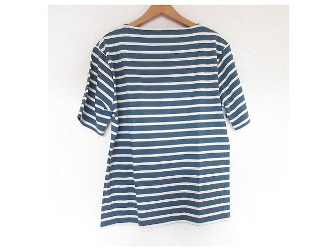 Autre Marque T-shirt a maniche corte SAINT JAMES Border Blu - vista 2