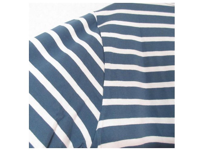 Autre Marque T-shirt a maniche corte SAINT JAMES Border Blu - vista 4
