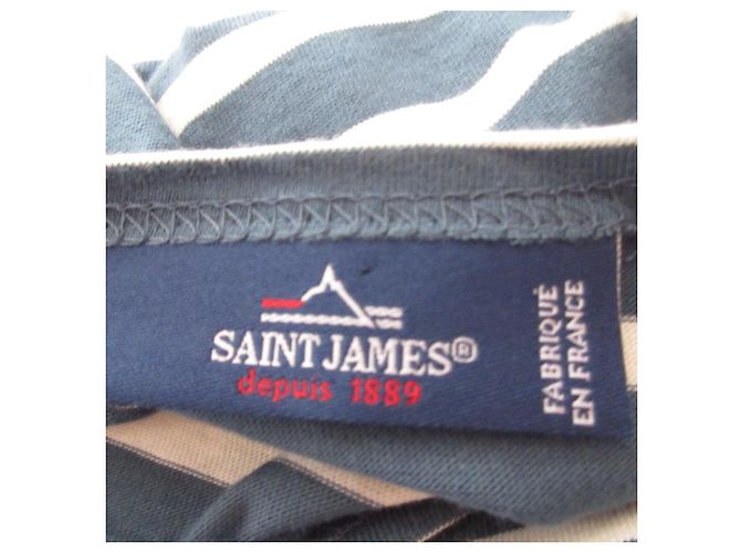 Autre Marque T-shirt a maniche corte SAINT JAMES Border Blu - vista 7