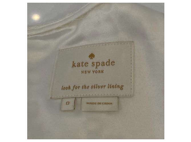 Besticktes Kleid kate spade new york Weiß - Ansicht 7