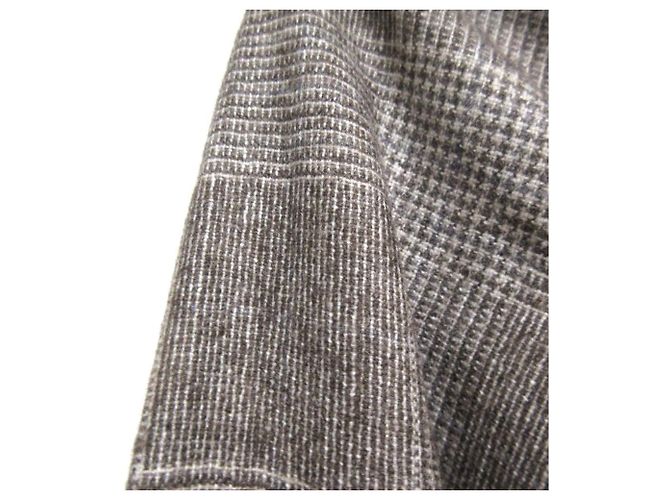 Autre Marque Langes Hemdkleid aus Woll-Kaschmir-Mischung Aspesi Braun - Ansicht 5